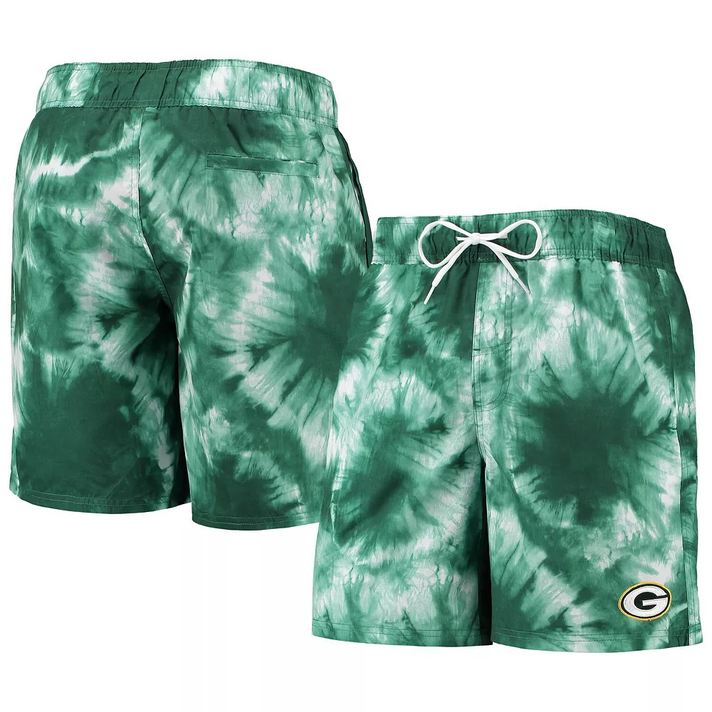 Men's G-III Sports by Carl Banks Green Green Bay Packers Splash Volley Swim Shorts 4 Men's G-III Sports by Carl Banks Green Green Bay Packers Splash Volley Swim Shorts - Image 2