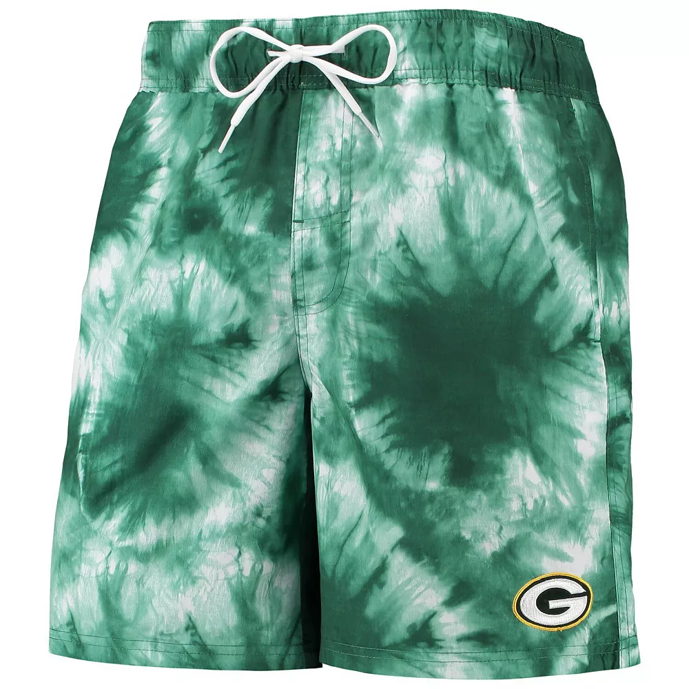 Men's G-III Sports by Carl Banks Green Green Bay Packers Splash Volley Swim Shorts 5 Men's G-III Sports by Carl Banks Green Green Bay Packers Splash Volley Swim Shorts - Image 3