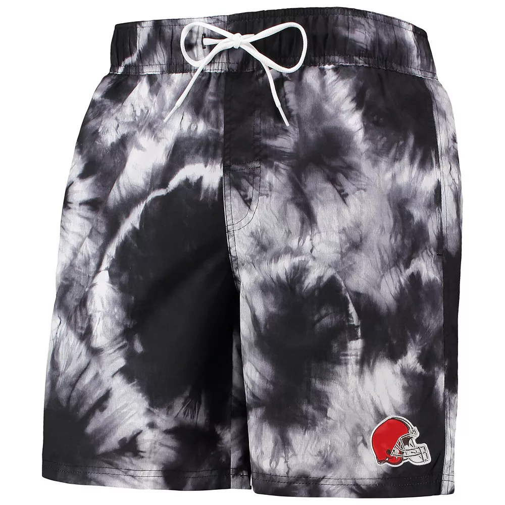 Men's G-III Sports by Carl Banks Black Cleveland Browns Splash Volley Swim Shorts 5 Men's G-III Sports by Carl Banks Black Cleveland Browns Splash Volley Swim Shorts - Image 3