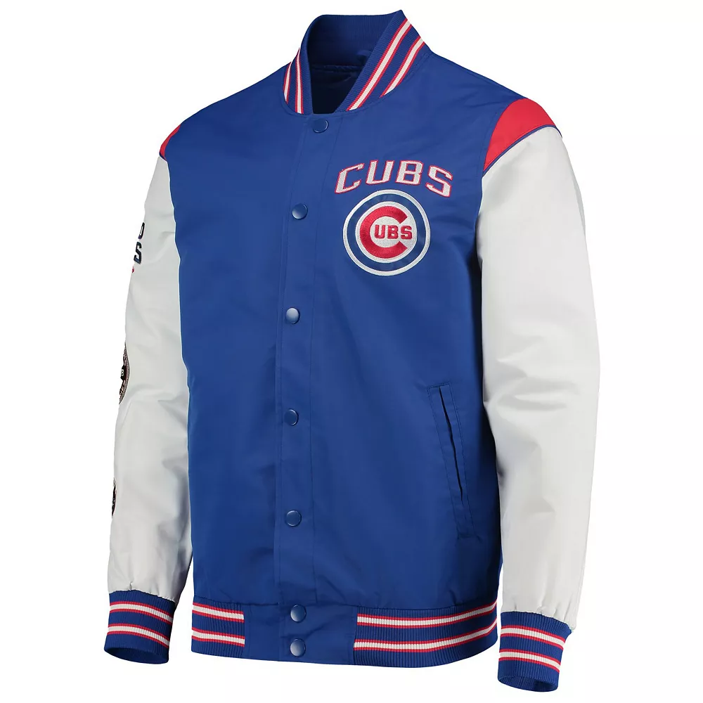 Men's G-III Sports by Carl Banks Royal/Red Chicago Cubs Complete Game Commemorative Full-Snap Jacket 5 Men's G-III Sports by Carl Banks Royal/Red Chicago Cubs Complete Game Commemorative Full-Snap Jacket - Image 3