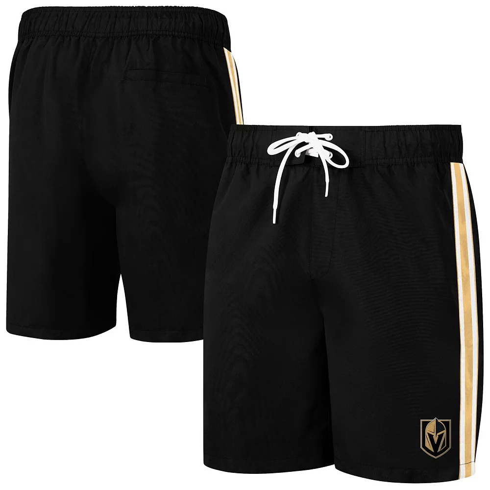 Men's G-III Sports by Carl Banks Black Vegas Golden Knights Sand Beach Swim Shorts 3 Men's G-III Sports by Carl Banks Black Vegas Golden Knights Sand Beach Swim Shorts