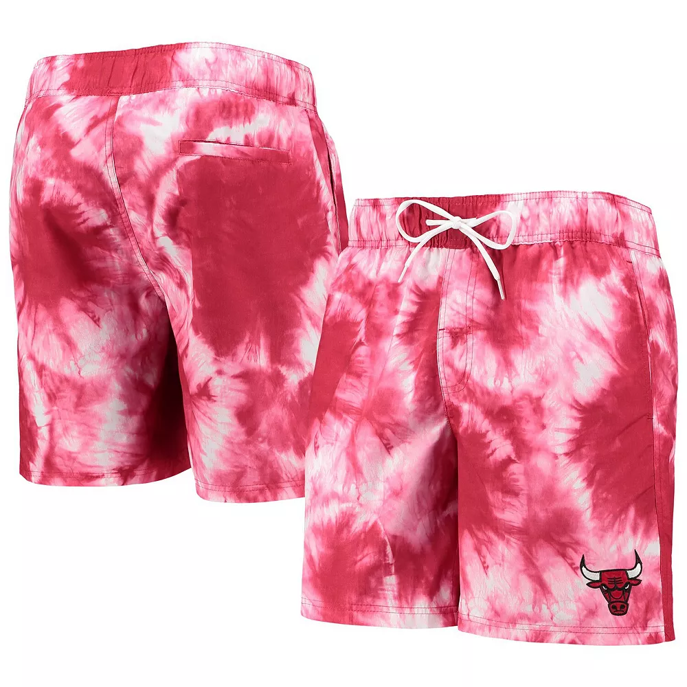 Men's G-III Sports by Carl Banks Red Chicago Bulls Splash Volley Swim Shorts 4 Men's G-III Sports by Carl Banks Red Chicago Bulls Splash Volley Swim Shorts - Image 2