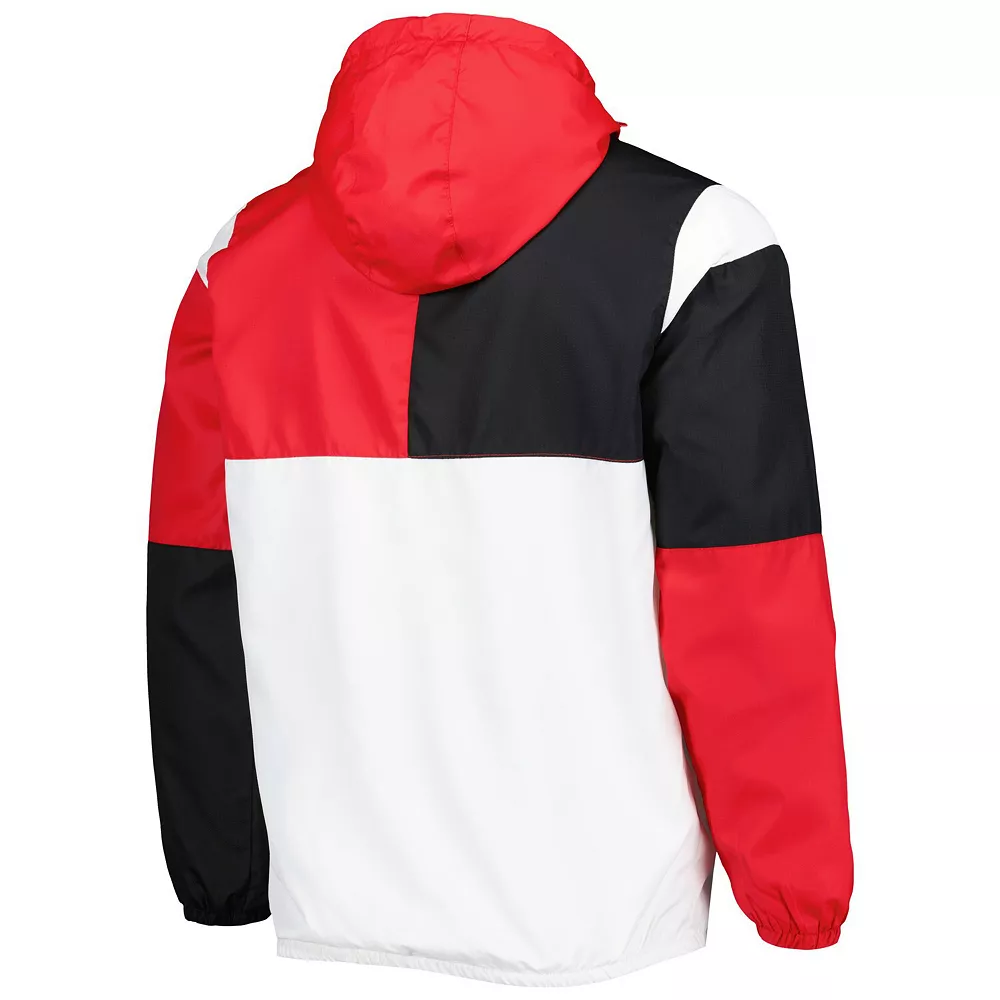 Men's G-III Sports by Carl Banks White/Scarlet Nebraska Huskers College Fair Catch Half-Zip Hoodie 6 Men's G-III Sports by Carl Banks White/Scarlet Nebraska Huskers College Fair Catch Half-Zip Hoodie - Image 4