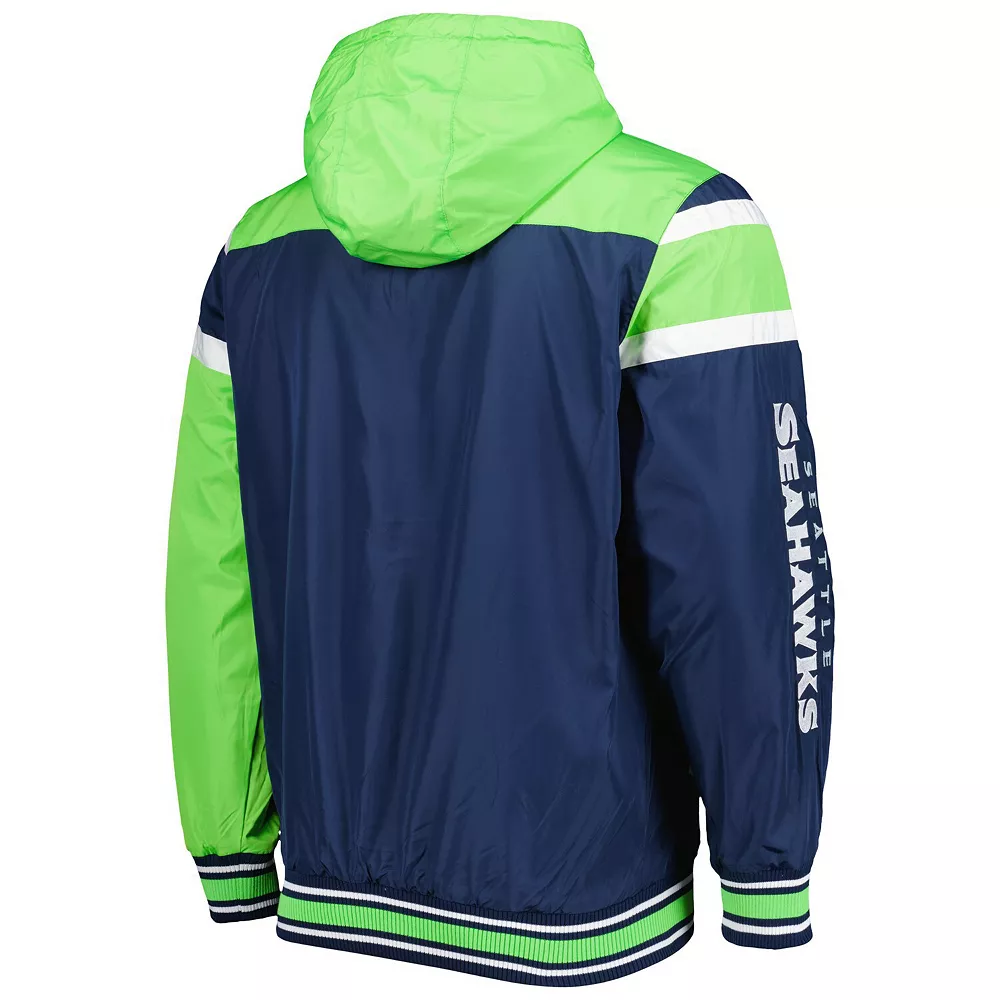 Men's G-III Sports by Carl Banks College Navy/Gray Seattle Seahawks Extreme Full Back Reversible Hoodie Full-Zip Jacket 6 Men's G-III Sports by Carl Banks College Navy/Gray Seattle Seahawks Extreme Full Back Reversible Hoodie Full-Zip Jacket - Image 4