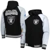 Men's G-III Sports by Carl Banks Black Las Vegas Raiders Defender Raglan Full-Zip Hoodie Varsity Jacket 1 Men's G-III Sports by Carl Banks Black Las Vegas Raiders Defender Raglan Full-Zip Hoodie Varsity Jacket -G-III Sales Shop 6127637