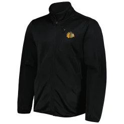 Men's G-III Sports by Carl Banks Black Chicago Blackhawks Closer Transitional Full-Zip Jacket -G-III Sales Shop 6128656 ALT2