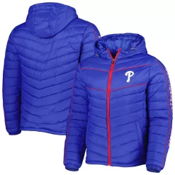 Men's G-III Sports by Carl Banks Royal Philadelphia Phillies Splitter Soft Down Touch Full-Zip Hoodie Jacket
