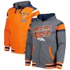 Men's G-III Sports by Carl Banks Orange/Gray Denver Broncos Extreme Full Back Reversible Hoodie Full-Zip Jacket -G-III Sales Shop 6156829