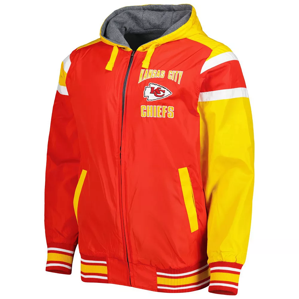 Men's G-III Sports by Carl Banks Red/Gray Kansas City Chiefs Extreme Full Back Reversible Hoodie Full-Zip Jacket 5 Men's G-III Sports by Carl Banks Red/Gray Kansas City Chiefs Extreme Full Back Reversible Hoodie Full-Zip Jacket - Image 3