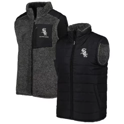 Men's G-III Sports by Carl Banks Black/Charcoal Chicago White Sox Power Hitter Reversible Full-Zip Vest 7 Men's G-III Sports by Carl Banks Black/Charcoal Chicago White Sox Power Hitter Reversible Full-Zip Vest -G-III Sales Shop 6156867 ALT