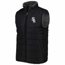 Men's G-III Sports by Carl Banks Black/Charcoal Chicago White Sox Power Hitter Reversible Full-Zip Vest 8 Men's G-III Sports by Carl Banks Black/Charcoal Chicago White Sox Power Hitter Reversible Full-Zip Vest -G-III Sales Shop 6156867 ALT2