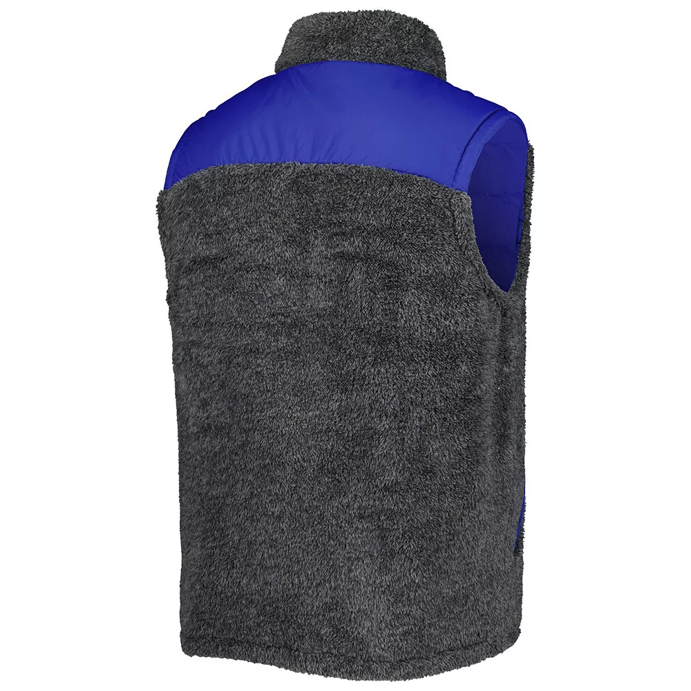 Men's G-III Sports by Carl Banks Royal/Charcoal Los Angeles Dodgers Power Hitter Reversible Full-Zip Vest 6 Men's G-III Sports by Carl Banks Royal/Charcoal Los Angeles Dodgers Power Hitter Reversible Full-Zip Vest - Image 4