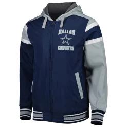 Men's G-III Sports by Carl Banks Navy/Gray Dallas Cowboys Full Back Reversible Full-Zip Hoodie Jacket -G-III Sales Shop 6186584 ALT2